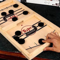 Precision Puck Battle : Jeu de hockey sur glace en bois