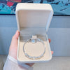 Bracelet avec perles porte-bonheur en argent