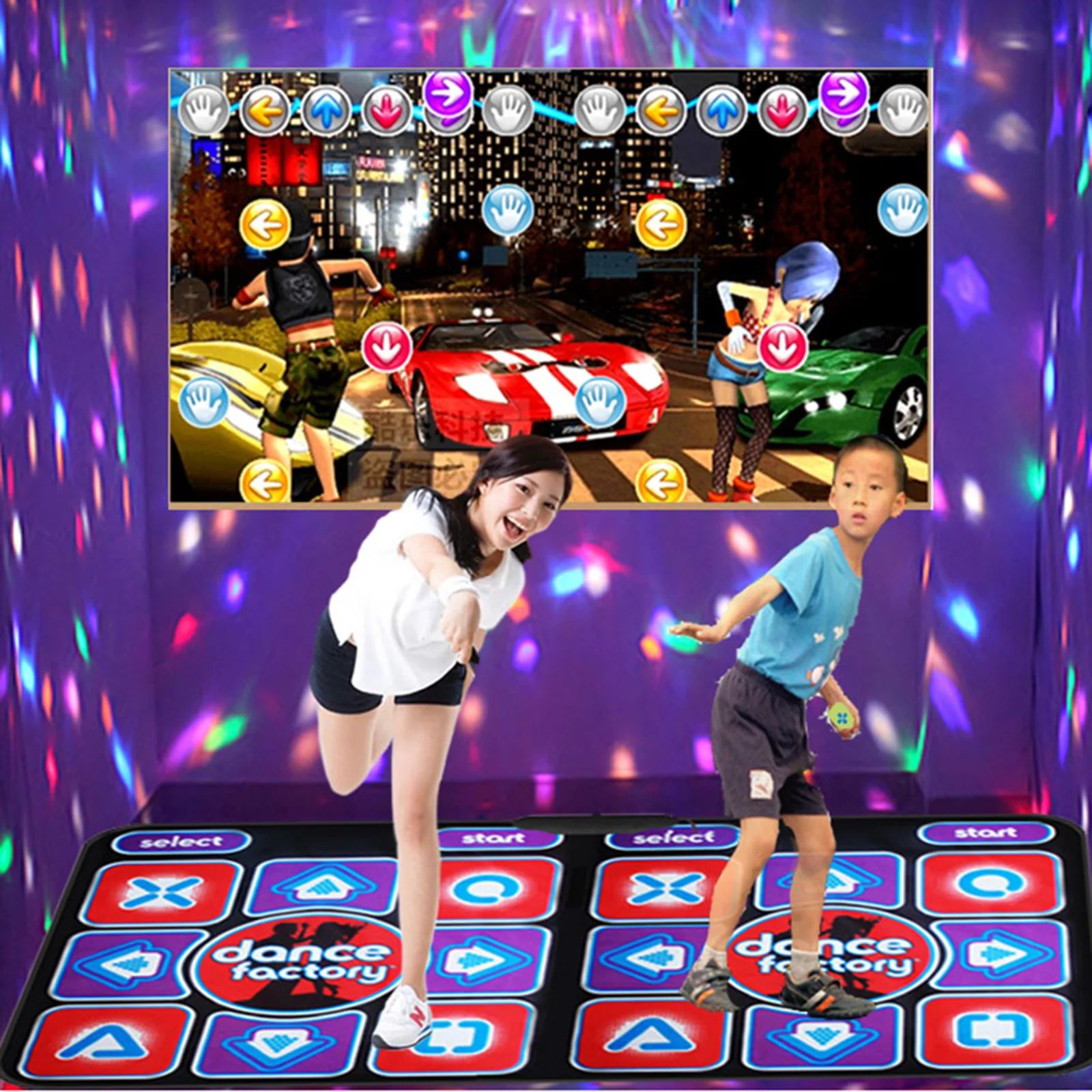 Tapis de danse double avec télécommande – RhythmFlex
