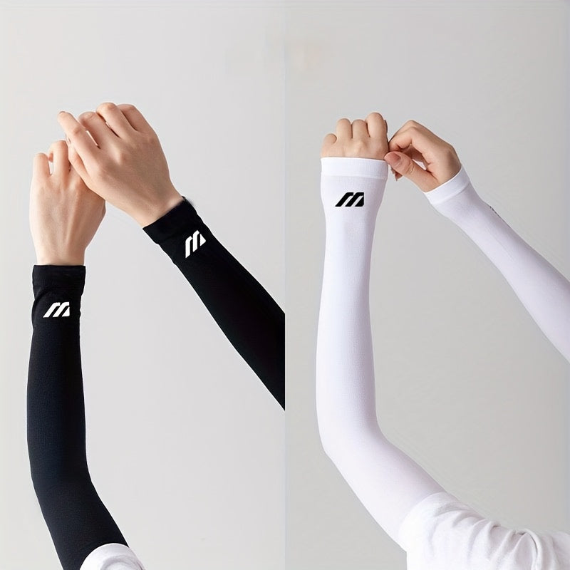 1 paire de manchons de bras unisexes respirants avec protection solaire - Refroidissement, protection UV pour la conduite, le golf, la pêche, le cyclisme, la randonnée et la course