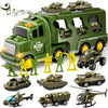 ArmyForce 14-en-1 Ensemble de Jouets Militaires - Camion avec Tanks, Soldats et Effets Sonores
