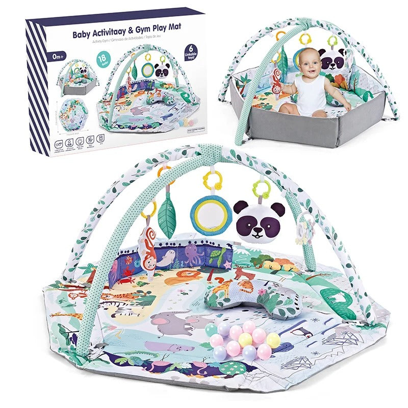 Tapis d'Activité 8-en-1 pour Bébé