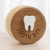Boîte de Fée des Dents pour Enfants - Boîte à Dents en Bois en Souvenir