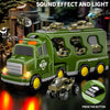 ArmyForce 14-en-1 Ensemble de Jouets Militaires - Camion avec Tanks, Soldats et Effets Sonores
