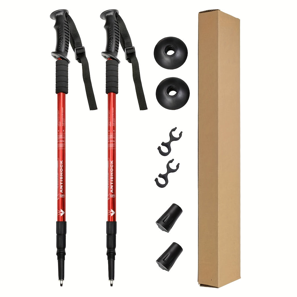 Bâtons de Trekking en Aluminium Légers – Réglables et Amortissants pour les Randonneurs Aventureux