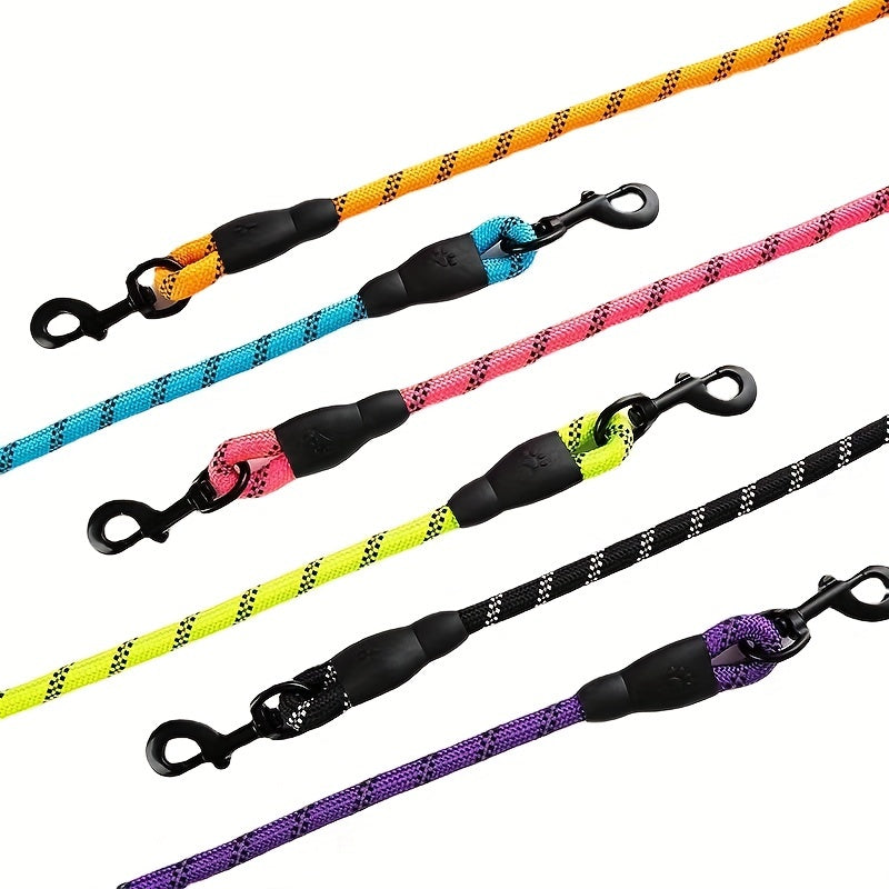 Laisse de Chien Renforcée et Réfléchissante avec Poignée Rembourrée – Durable et Sûre pour Chiens Puissants