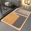 Tapis de Bain Géométrique Luxe - Pour Salles de Bains Élégantes