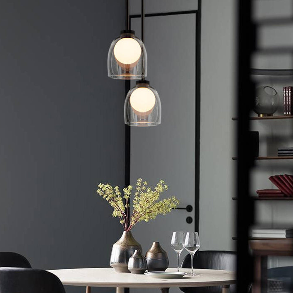 Suspension en Verre Moderne – Verre Fumé ou Transparent pour une Ambiance Élégante