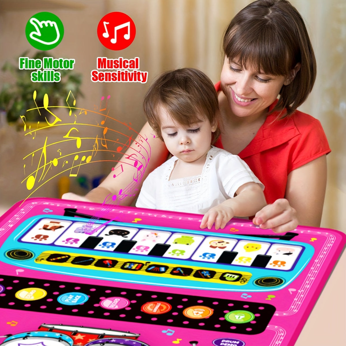 Tapis de Jeu Musical Coloré - Pour une Expérience Musicale Créative