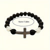 Bracelet Kralen Lumineuse dans le Noir avec Croix - Pour un Style Unique