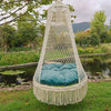 Fauteuil Suspendu Tissé à la Main BohoSwing – Ambiance Bohémienne Détendue
