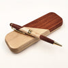Boîte à stylos en bois premium avec stylo à bille de luxe – Professionnelle et élégante