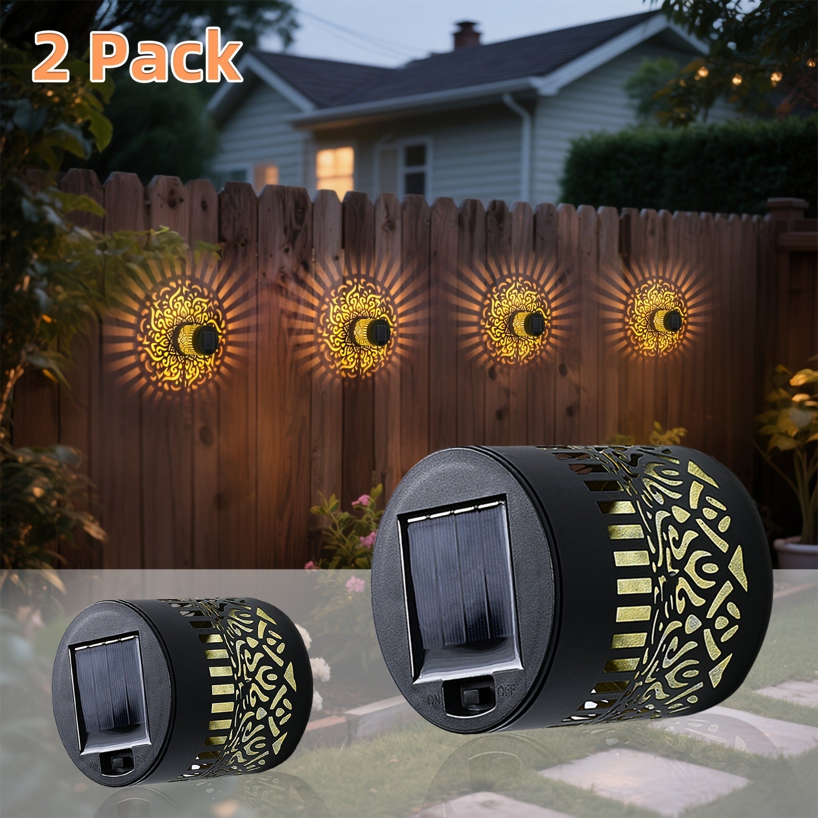 SolarGlow Duo Éclairage de Mur Extérieur – Élégant et Résistant aux Intempéries