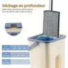 Système de Balai et Seau LuxiClean Elite | Balai en Microfibre 360° avec 4 Seaux Polyvalents pour un Nettoyage des Sols Sans Effort