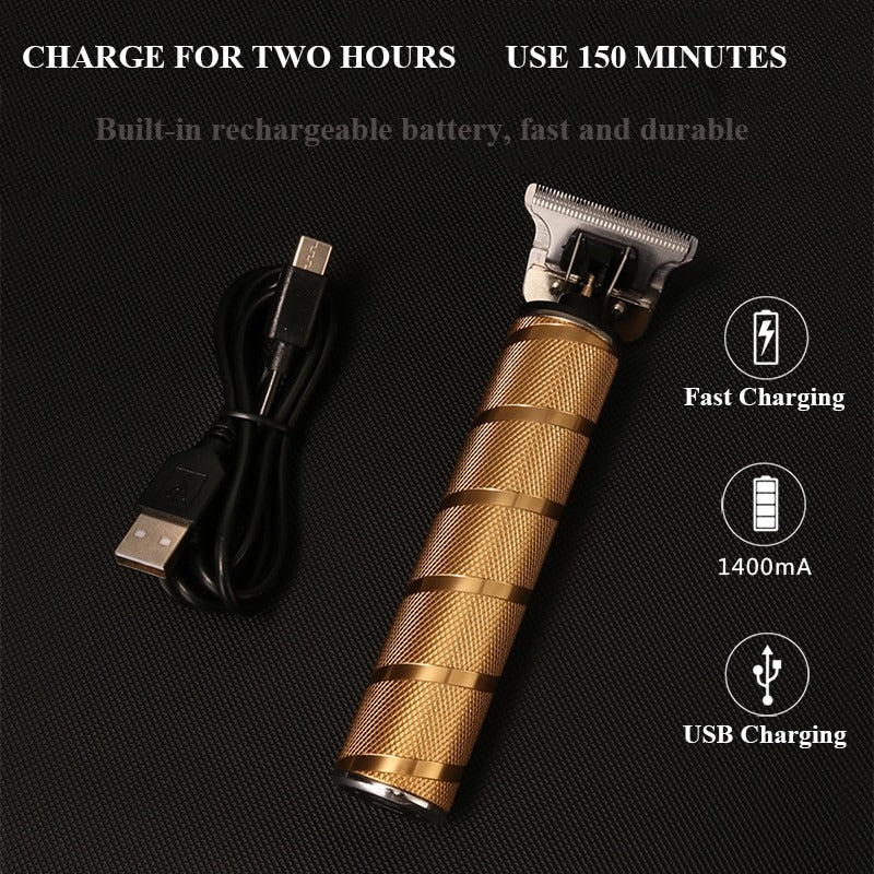 3-in-1 Professionele Haartrimmer Set - Draadloze Trimmer, T-Blade Outliner en Foil Scheerapparaat voor Mannen