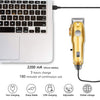 3-in-1 Professionele Haartrimmer Set - Draadloze Trimmer, T-Blade Outliner en Foil Scheerapparaat voor Mannen