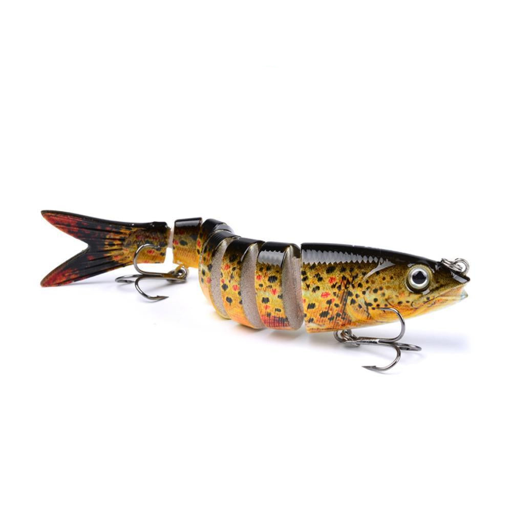Bouchon de pêche à charnière | Leurres réalistes à segments multiples pour les gros poissons