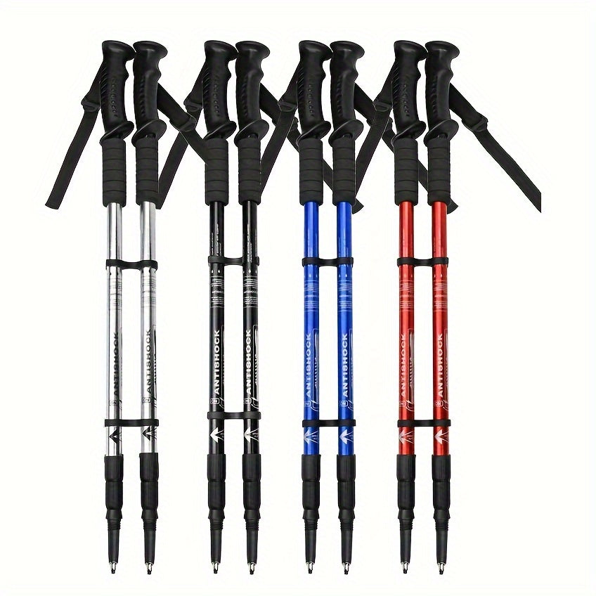Bâtons de Trekking en Aluminium Légers – Réglables et Amortissants pour les Randonneurs Aventureux