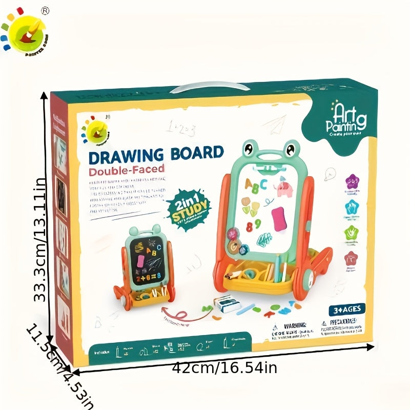 Tableau D'enfant Double Face – Magnétique avec Fonctions Éducatives pour Apprendre et Jouer