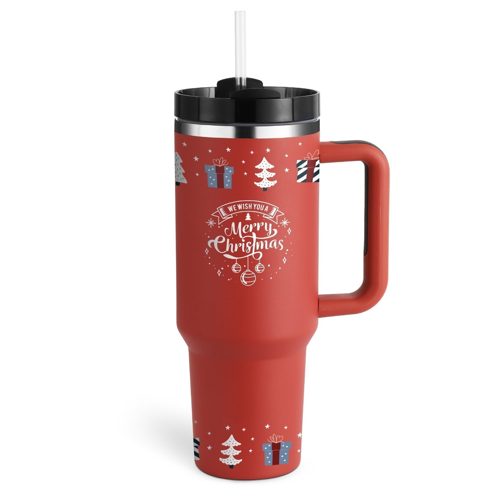Tasse isolante avec poignée et paille - ChillMate