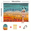 TropiComfort Tapis de Plage Oversized – Spacieux, Durable et Résistant au Sable