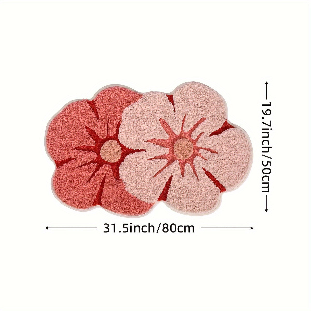 Tapis de Salle de Bain Fleurs Douces – Absorbant et Doux pour un Confort Supplémentaire