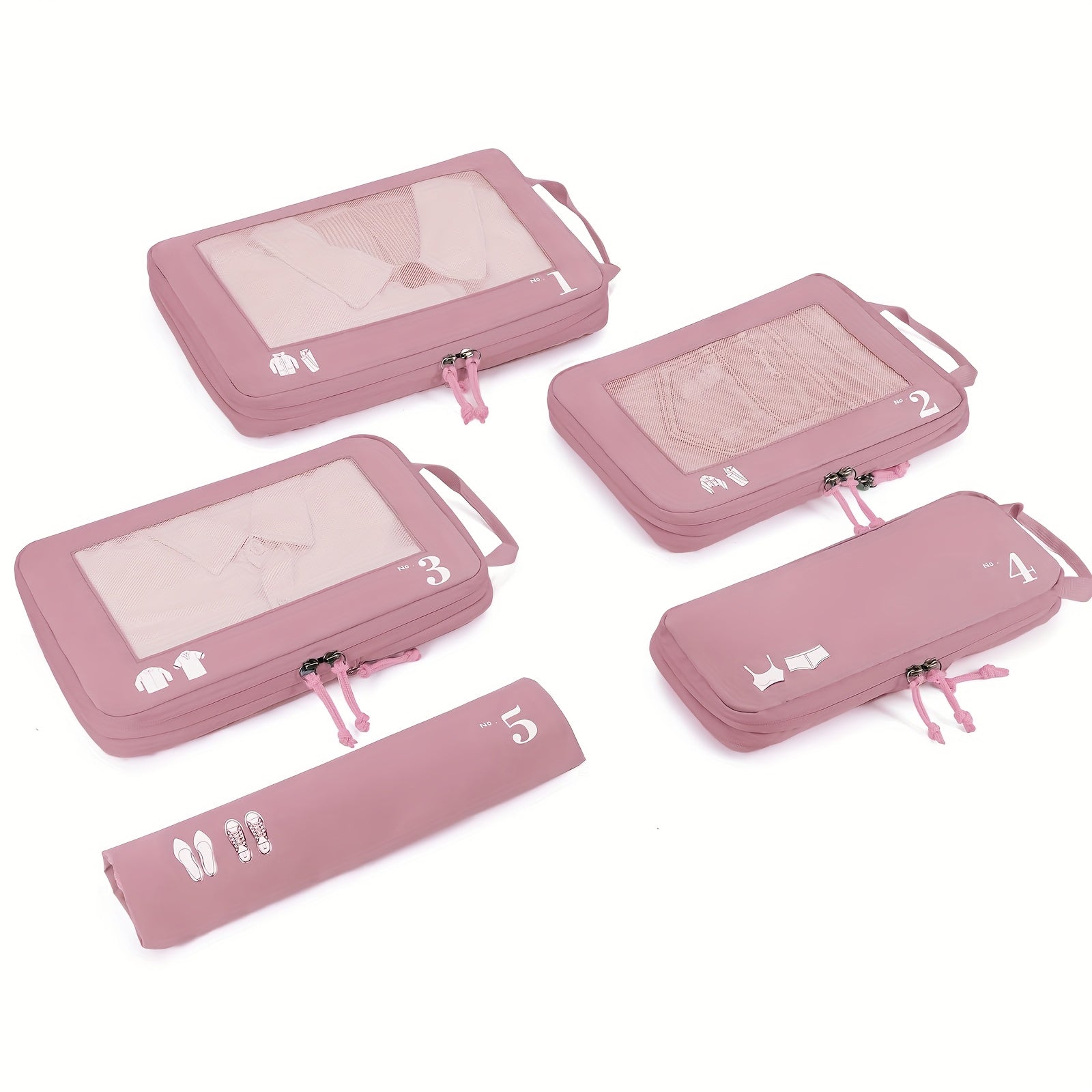 TravelSmart Ensemble d'Organisateurs de Voyage Compressibles – Solution de Bagages Efficace