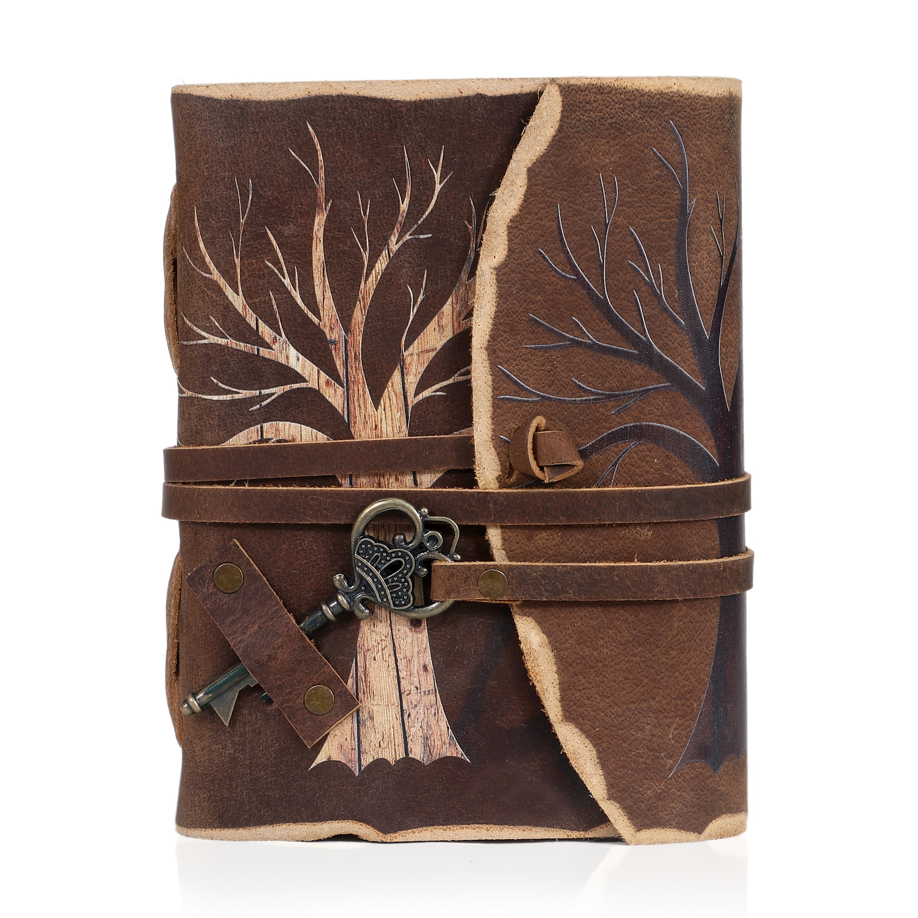 Carnet Vintage Fait Main avec Aspect Cuir et Serrure – Pour Esprits Créatifs