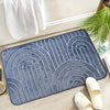 Tapis de bain antidérapant géométrique – Confortable et élégant pour votre salle de bain