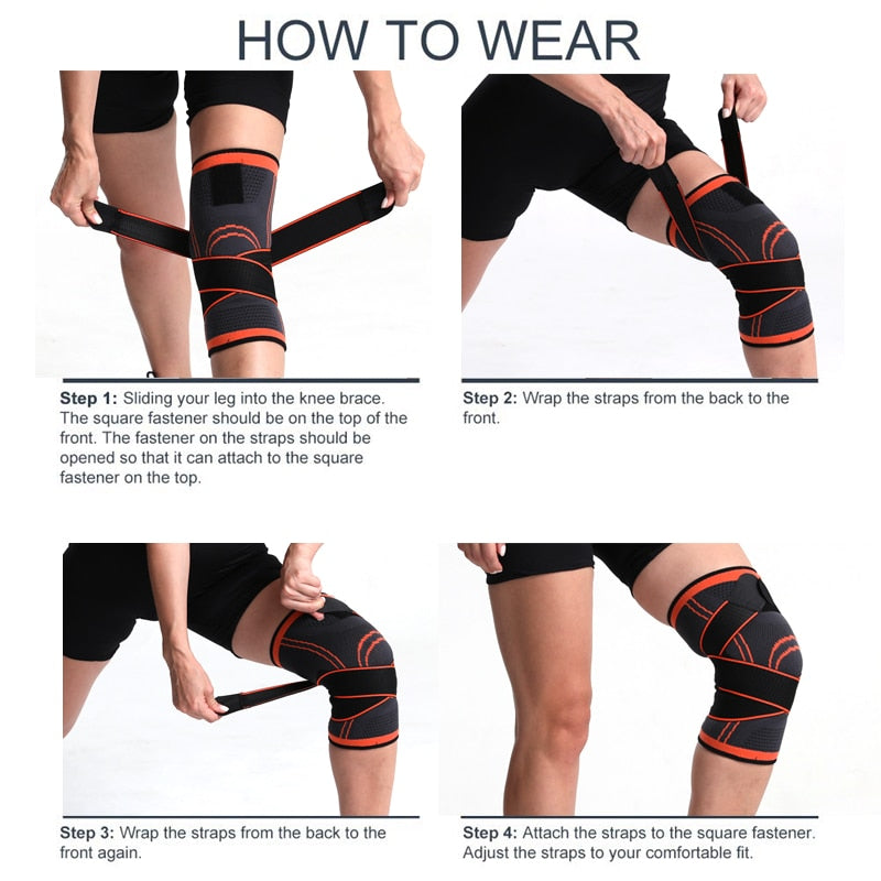 360 Genouillère de Compression - Soutien pour Douleur au Genou | Bouger Sainement