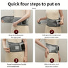 Bandes de Massage Chauffantes Sans Fil pour le Dos et la Taille – 3 Modes de Chaleur et de Vibration Réglables pour une Détente Maximale