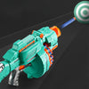 Blaster à mousse automatique – Pistolet turquoise avec 40 billes en mousse pour le plaisir de jouer