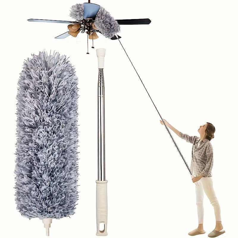 FlexiClean Balai à Franges Télescopique – Réglable et Flexible