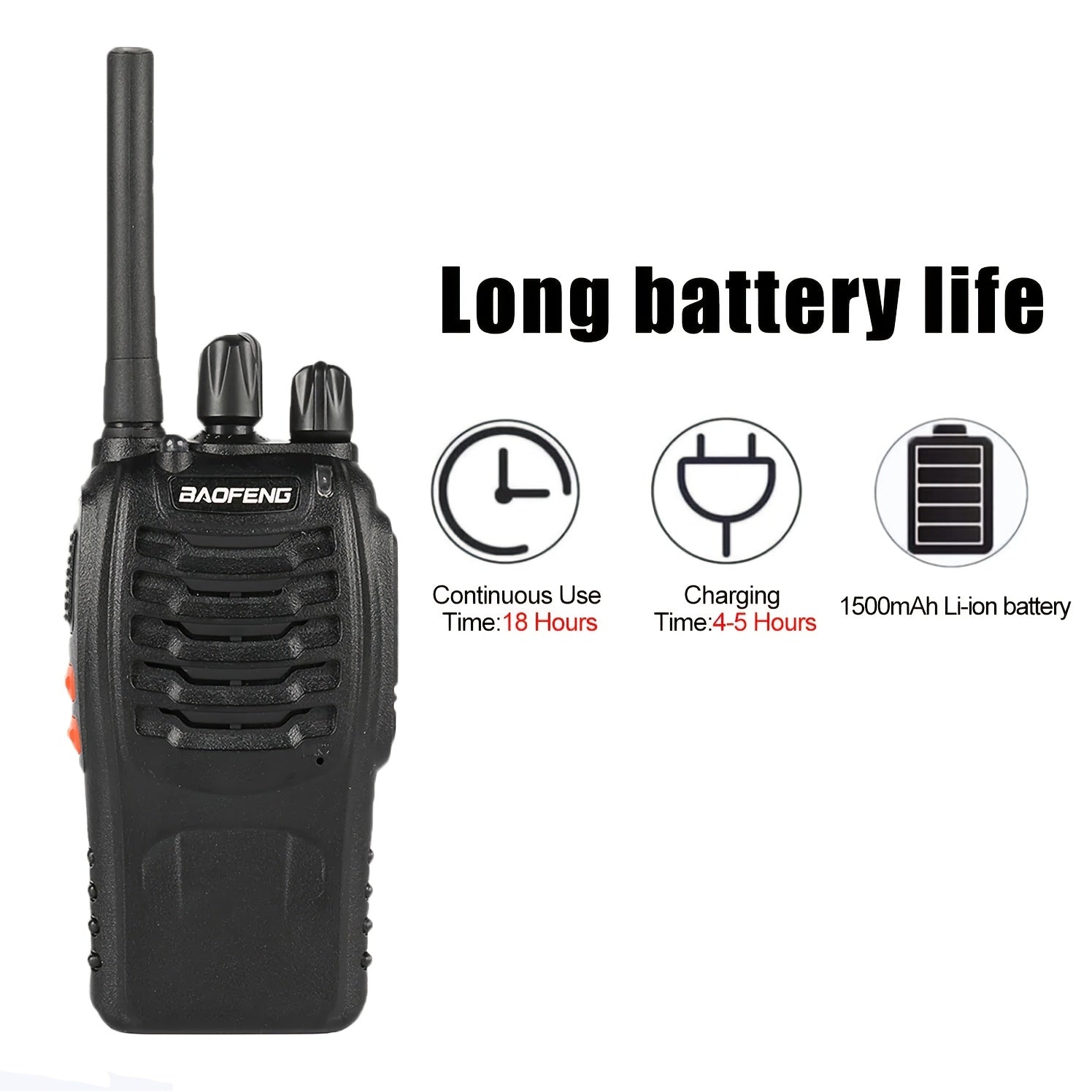 2 Pièces de Radios Portables Bi-Directionnelles – Communication Fiable pour la Randonnée, le Vélo et l'Escalade