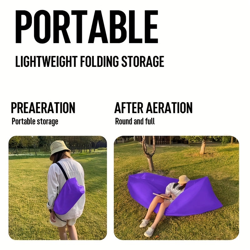 Canapé Gonflable - Léger et Confortable pour le Camping et les Aventures en Plein Air