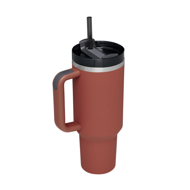 Tasse isolante avec poignée et paille - ChillMate