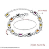 Bracelet en argent zircon multicolore