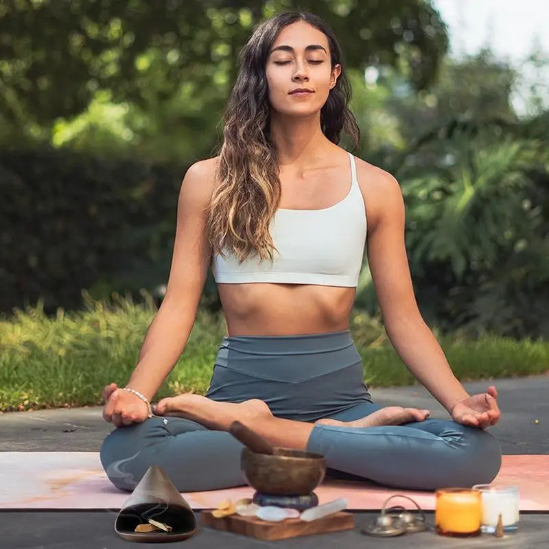 Support à Encens Fait Main – Brûlez de la Sauge et des Aromatiques avec une Décoration Miniature Boho pour la Méditation, le Yoga et un Mode de Vie Paisible
