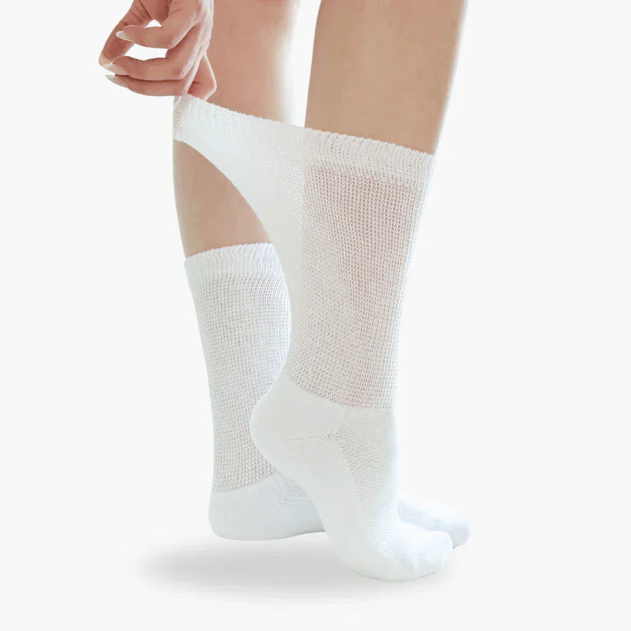 Vardi Dante NeuroVital Chaussettes | Extrêmement extensible | Design sans couture | Rembourrage au talon | Antibactérien et anti-odeur | Spécialement pour le diabète et la neuropathie | Technologie de tricot à 3 zones pour un confort optimal