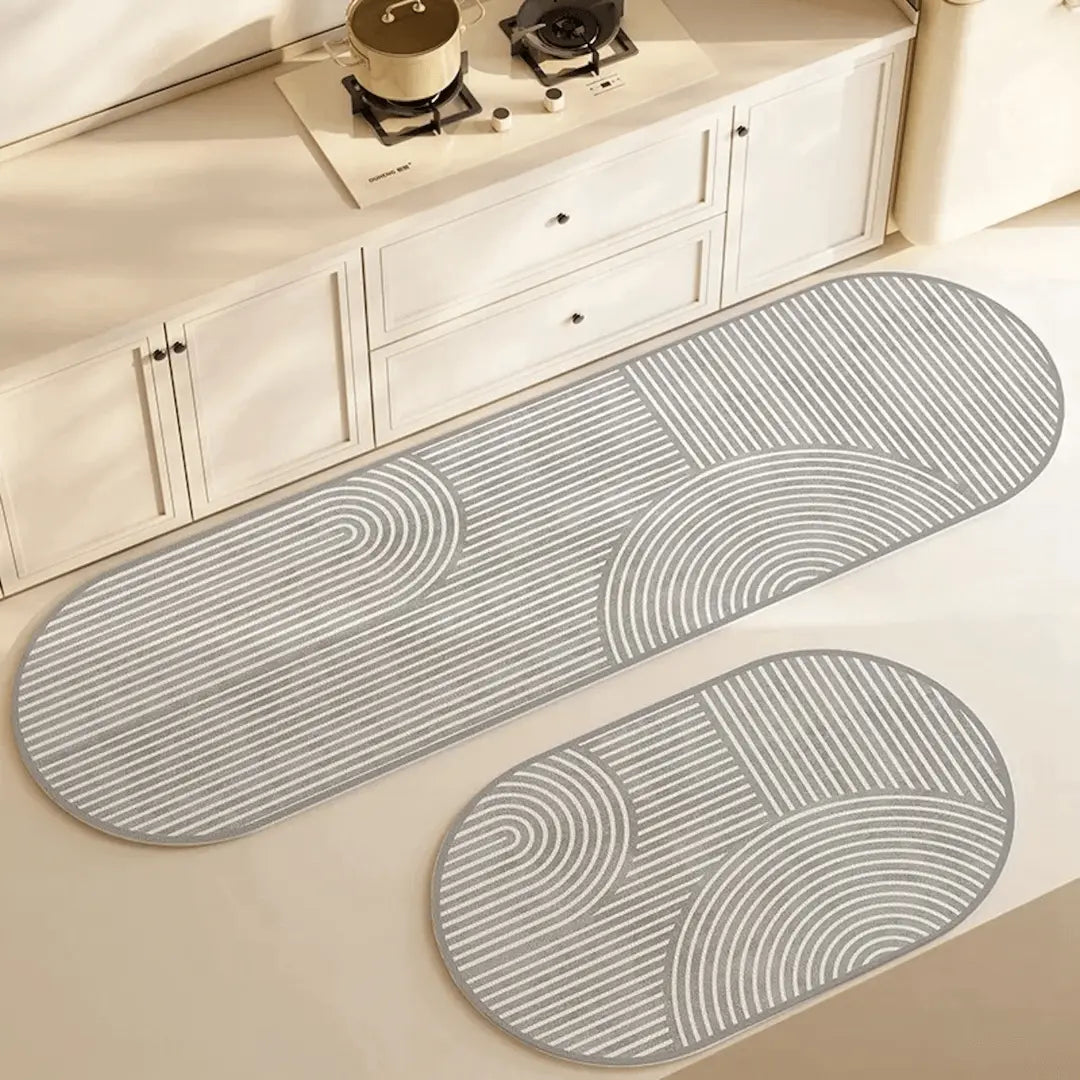 Tapis de Cuisine LuxéMat Luxe | Tapis de cuisine absorbant et à séchage rapide pour une hygiène optimale