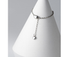 Bague en forme de cœur ajustable avec franges