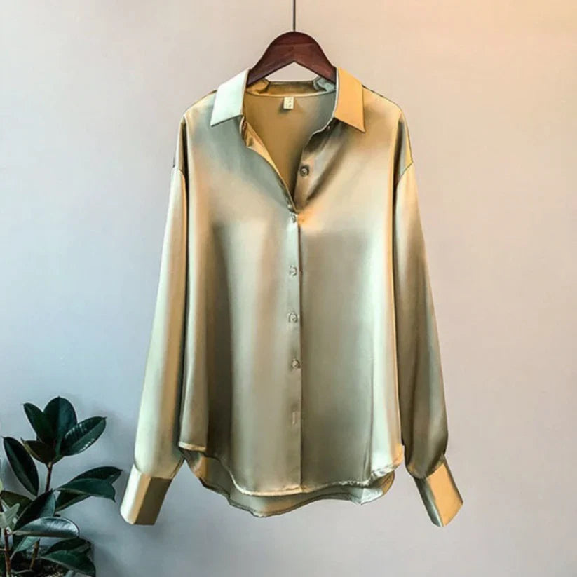 Blouse Satinée Élégante pour Femmes - Elina