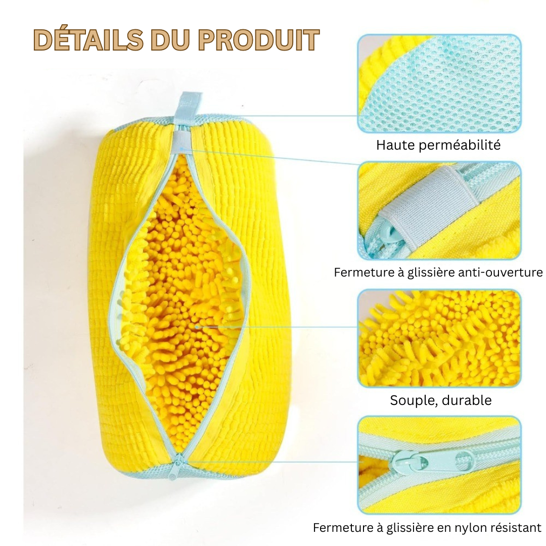 ShoeLuxe Elite Sac de Soins pour Chaussures | Sac à linge protecteur premium avec intérieur en peluche pour un entretien ultime des chaussures