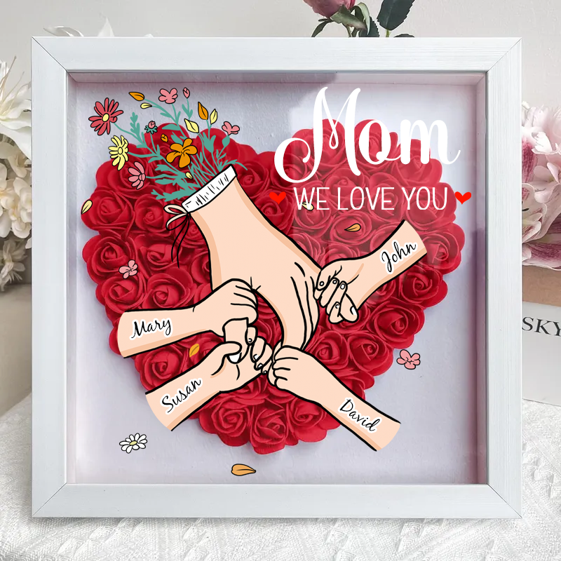 FloraFrame | Ajoutez vos noms et un message d'amour pour rendre ce cadeau aussi spécial que votre lien avec maman