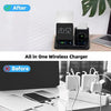 Station de Charge Sans Fil Multifonctionnelle – Comprend Lampe et Réveil