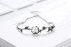 Bracelet en argent de pierre de lune