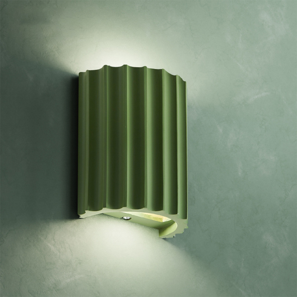 Applique Murale Ondulée Moderne – Design en Résine Élégant Haut & Bas