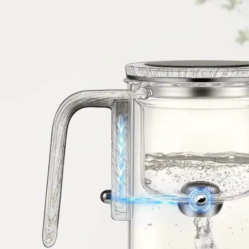 Théière magnétique BrewPure | Théière en verre de luxe avec séparateur en un clic
