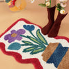 Bloemen Comfort Badmat | Durable et facile à nettoyer, idéal pour créer une ambiance douillette dans la salle de bains.