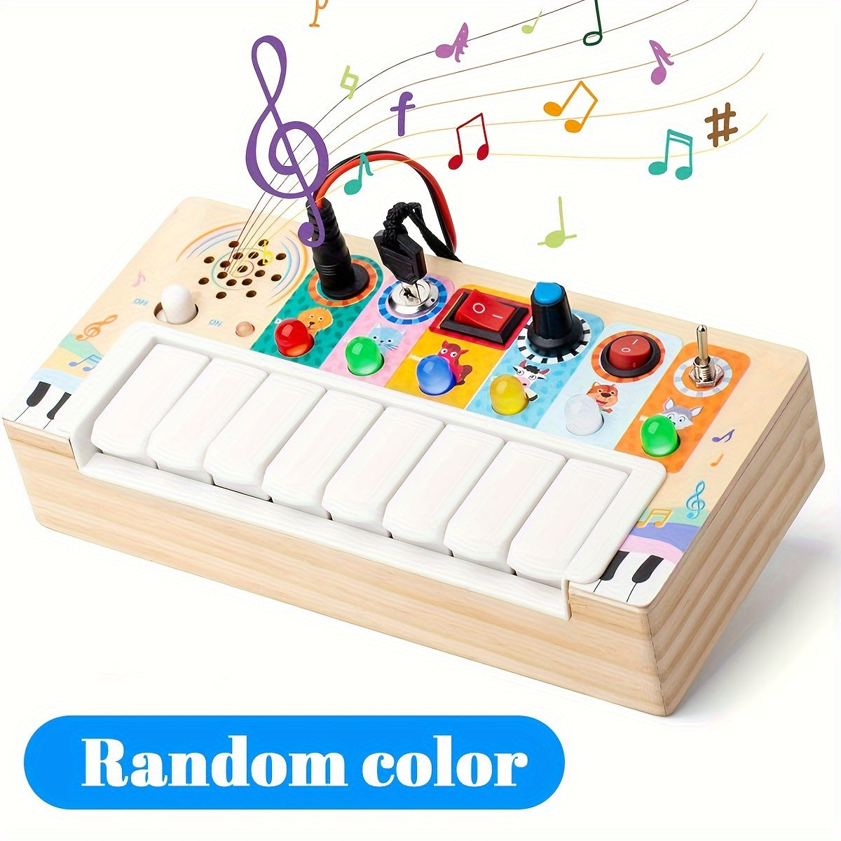 Tableau Musical Éducatif pour Enfants - Apprendre et Jouer avec Sons et Lumières